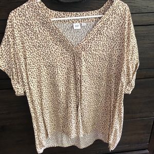 Gap animal print blouse